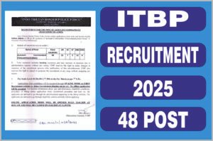 ITBP RECRUITMENT 2025