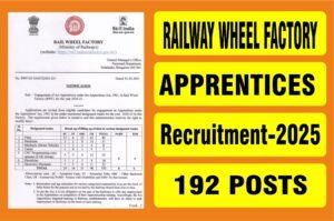 Rail Wheel Factory Recruitment 2025