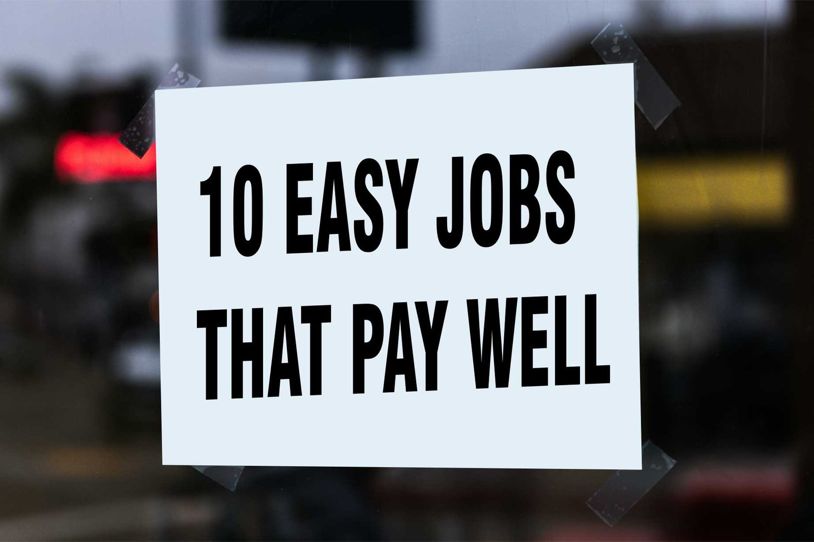 10 Easy Jobs That Pay Well