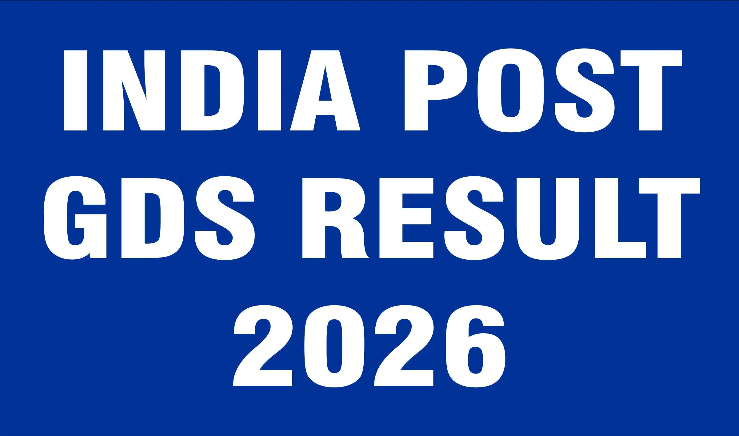 India Post GDS Result 2026